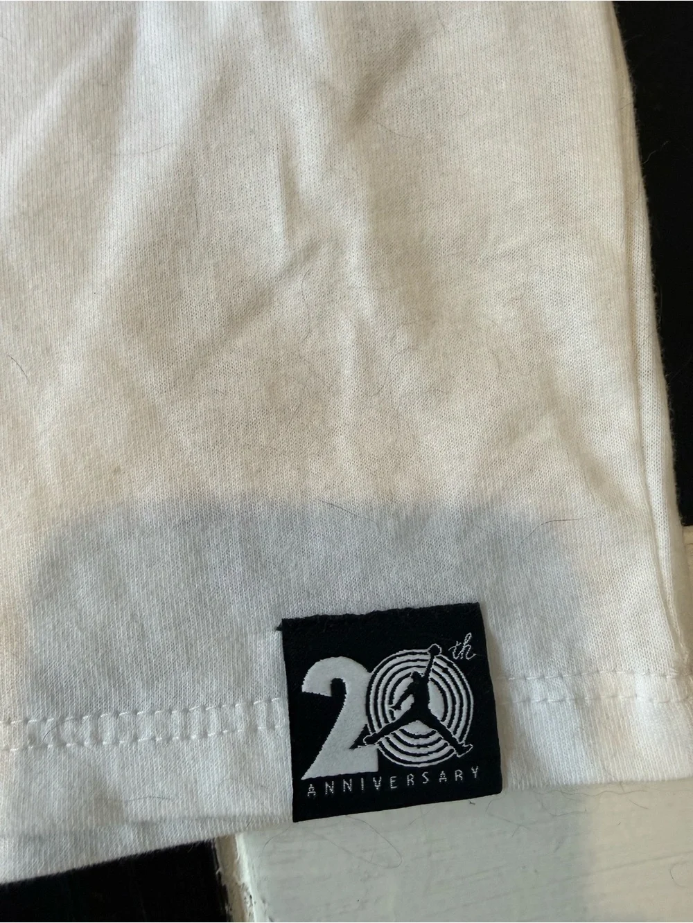 Nike Jordan White Short Sleeve Tee with Green and Red Space Jam Logo